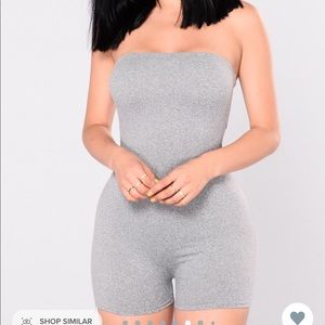 Grey Fashion Nova Romper